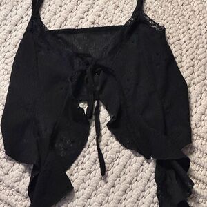 Cider Black Lace Top